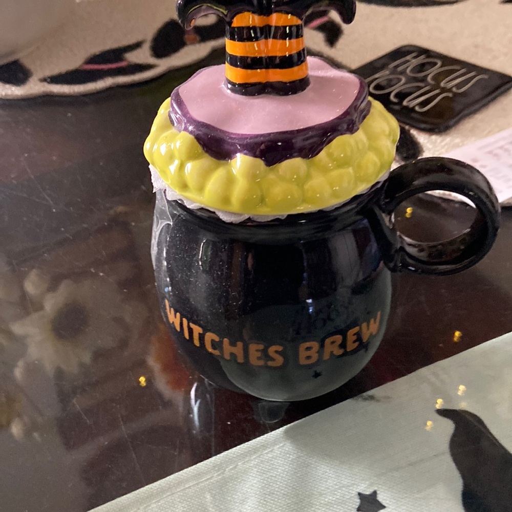 Witches brew mug and topper